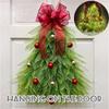 Vibrant Christmas Tree Wreath Decorative Hanging Ornament For Festive Holiday Home
