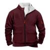 Men's Solid Color Zipper Pocket Zipper Sweatshirt Jacket Men's Sports Large Size Casual Sweatshirt Jacket