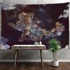 Star Universe Cat Tapestry Wall Hanging Bohemian Psychedelic Witchcraft Bedroom Living Room Home Decor