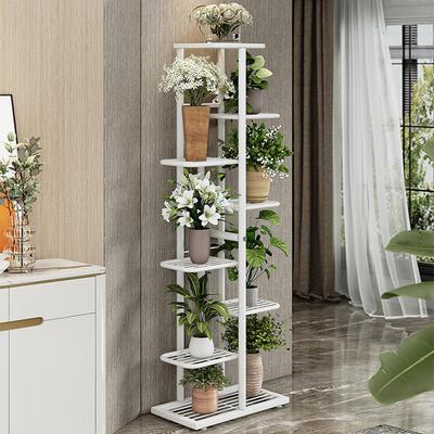 Nordic Light Luxus Mehrschichtiger Pflanzenständer aus Metall für Balkon und Wohnzimmer