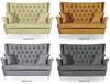 Lounge Set of Furniture Wingback Gaja Sofa Armchairs Pouffes Family Meble Set