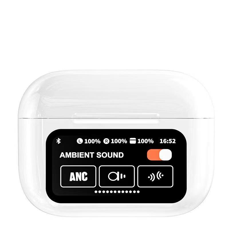 

Bluetooth-навушники A9 PRO: ENC, інтелектуальний кольоровий екран, шумопоглинання ANC, тривалий термін служби батареї. A9Pro/White-Jie Li Chip білий