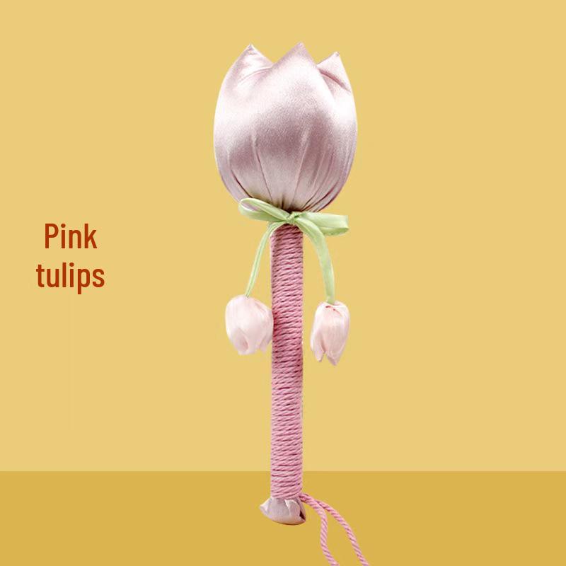 Brocade Tulip Mugwort Health Hammer: Exquisite Meridian Massage Hammer, Perfect Gift for Girls.