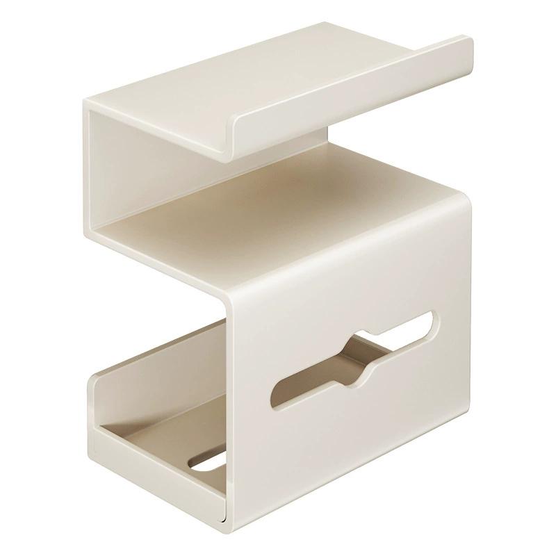 

Soporte para papel higiénico montado en pared sin taladrar caja de almacenamiento para baño