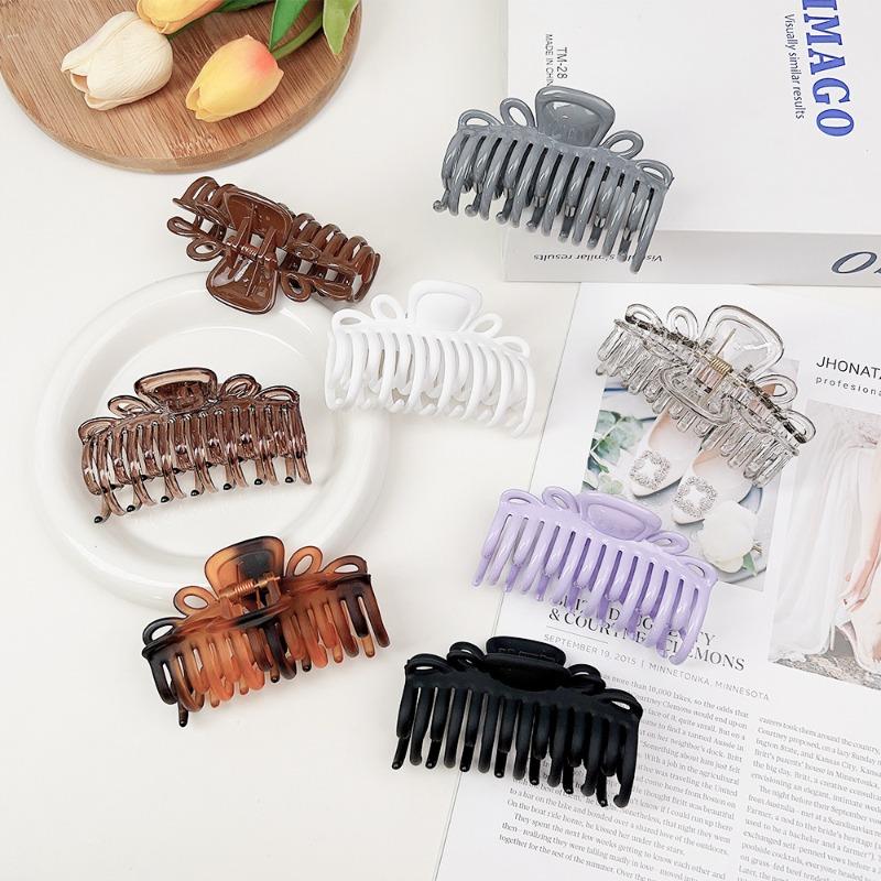 Double-toothed Large Shark Clip Versatile Gradient Hair Clip Back of The Head Updo Hair Clamp, Hair Accessory