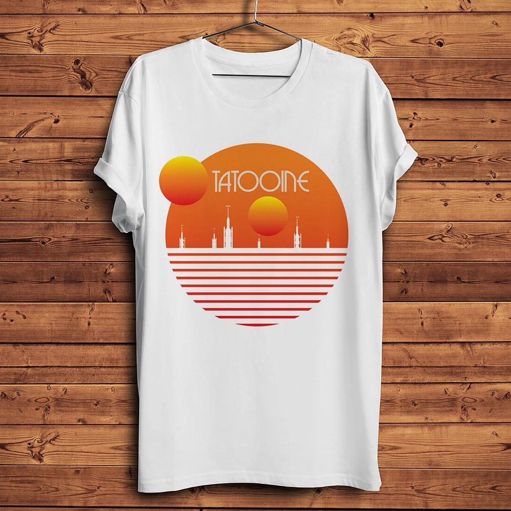 

Planet Tatooine Sunset Classic Funny TShirtShort Sleeve Oneck Casual T ShirtStreetwear Unisex TeeBreathable Print nocrack S