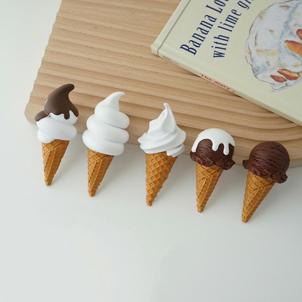 Summer Chocolate Ice Cream Refridgerator Magnets Cute Fridge Stickers Food Magnetic Buckle For Kitchen Home Decoration