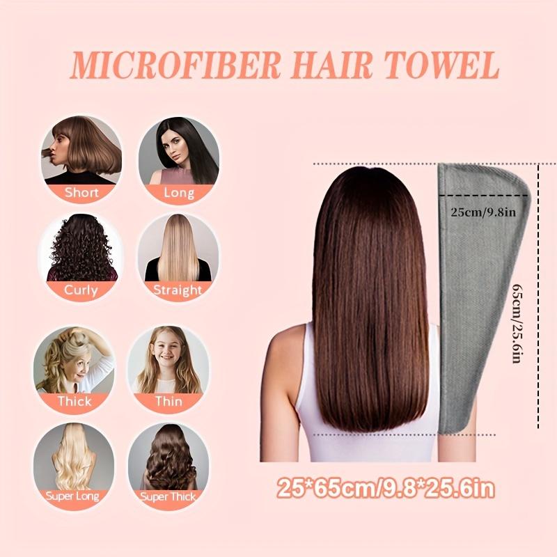 3pcs High Quality Quick-drying Microfiber Turban Wrap Highly Absorbent Soft and Comfortable Blow Dry Towel Bathroom Supplies