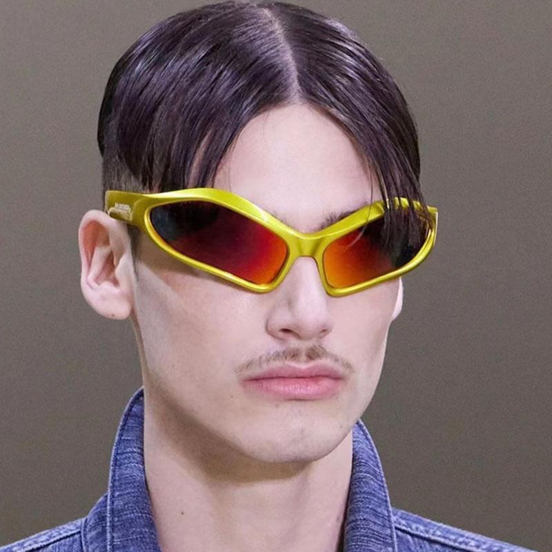 Cycling Sport Goggle Luxury Brand Designer Sunglasses Women For Men Vintage Punk Sun Glasses Trendy Coating Lens Cool Shades