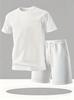 Men's European-Style Summer Casual Set: Trendy Short-Sleeved T-Shirt and Shorts, 2025 New Loose Two-Piece Sportswear
