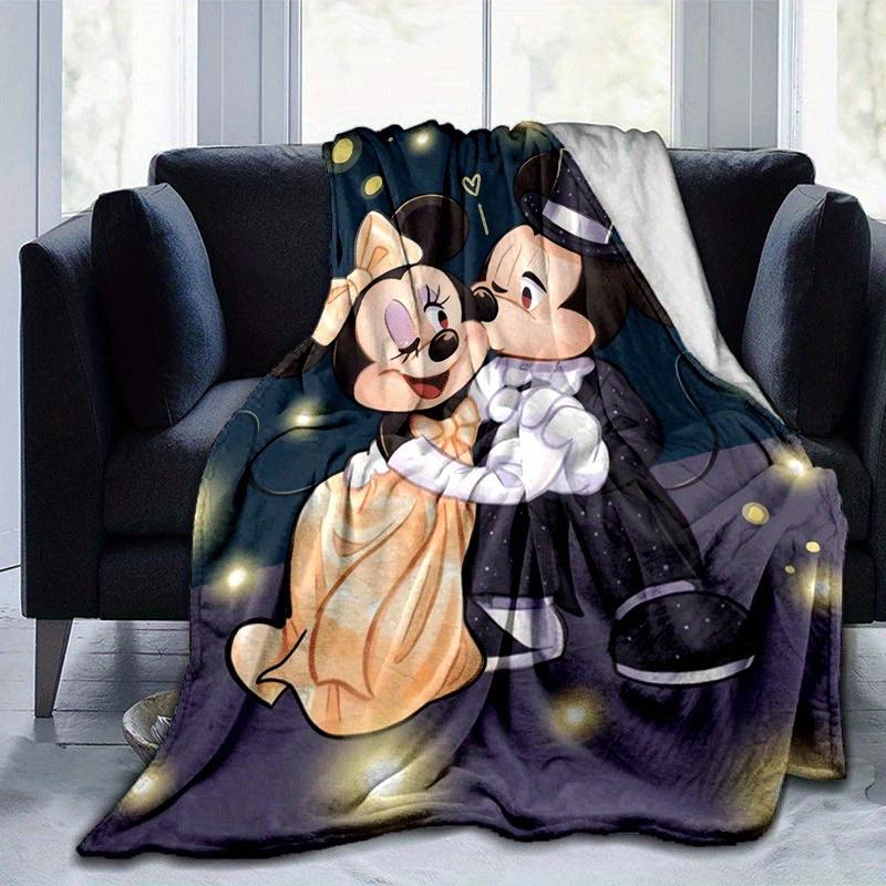 

1 шт. Плед с принтом Минни - Мягкий, всесезонный плед для гостиной, спальни, персонализированный подарок с очаровательным мультяшным дизайном 80cmx120cm(31inx47in)