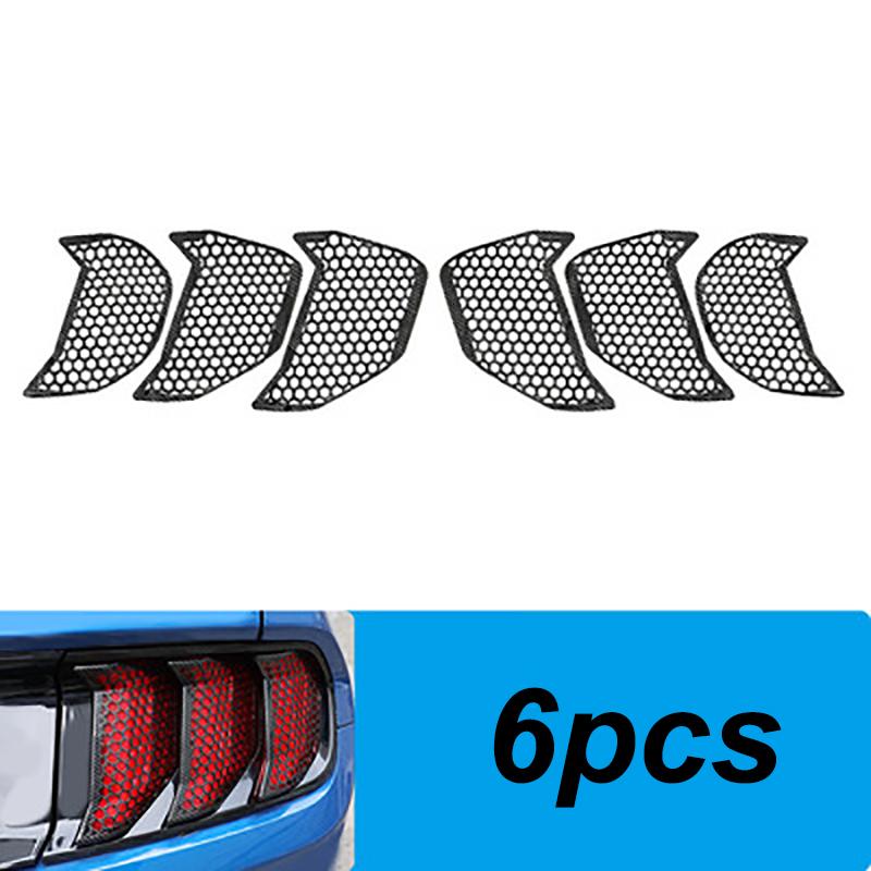 

Крышка заднего фонаря автомобиля Honeycomb Stereo Smoked Black Задний фонарь Декоративная наклейка для Ford Mustang 2018 2019 2020 Аксессуары