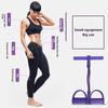 Fitness Resistance Bands-4 Tube Pedal Ankle Puller - Sit Up Leg Stretch Rope Exercise Bands , Stretching Workout Fitness Bands