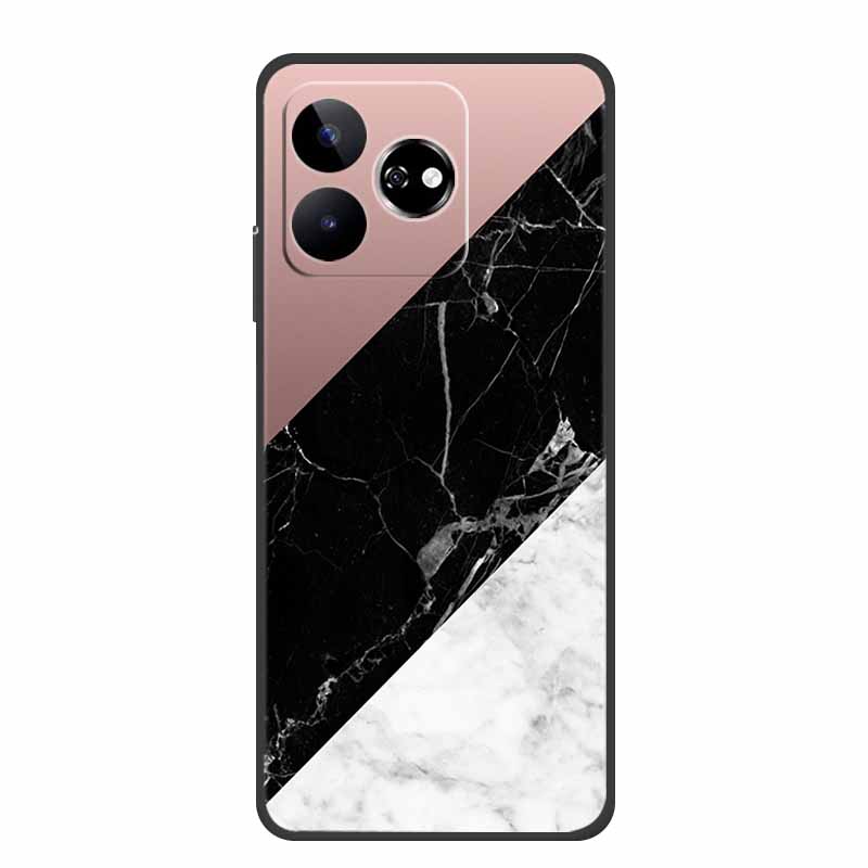For ZTE Blade V60 Case 6.72" Marble TPU Soft Silicone Back Cover Phone Cases for ZTE Axon 60 4G Protector Cute Mica Painted etui