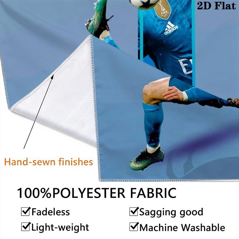 C Ronaldo Wall Tapestry Aesthetic Wall Hanging Printed Fabric Blanket Decorative Tapestries for Bedroom Living Room Home Decor