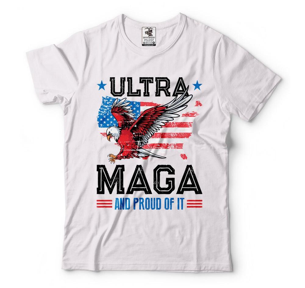 Ultra MAGA American Flag Political Shirts Anti Biden Trump 2024 Trump Shirts