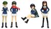 PLATZ Girls Panzer the Movie Hippo Team Figure Set Panzer Jacket Version & 1/35