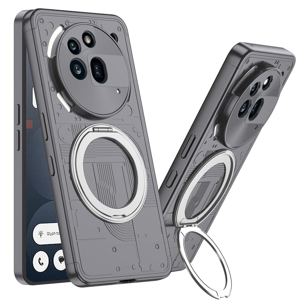 

GKK Shield Series For Nothing Phone (3a) Pro Magnetic Case with Kickstand Detachable Design Hard PC Phone Cover Grey