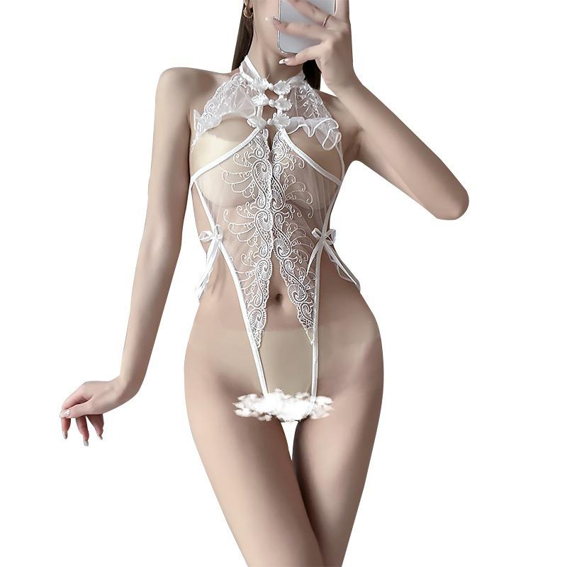 Sexy underwear pure desire small chest jumpsuit sexy lace free gathering underwear hot uniform temptation