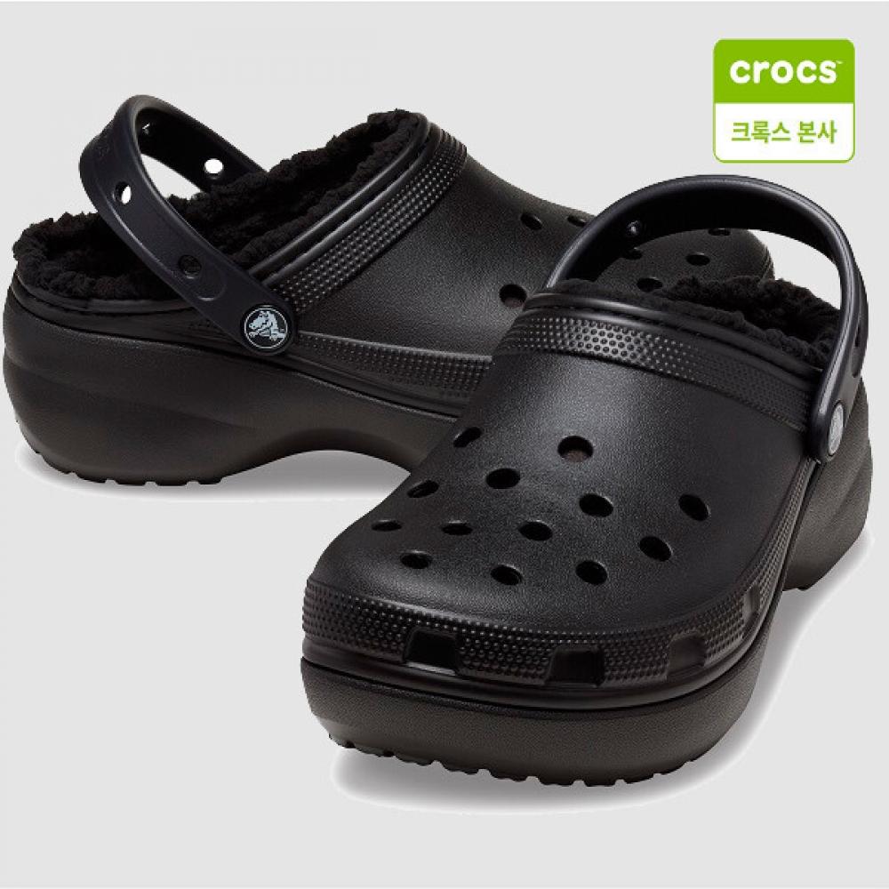 

Crocs 207938 001 Classic Platform Lined Clog Chunky Slippers W9(260mm)