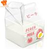 Kreatives Quadratisches Glasbecher Kännchen Hitzebeständig Niedliche Cartoon Tasse Halbe Pinte Kawaii Milchsaft Becher Flasche Box Valentinstagsgeschenk