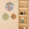 Madhubani Wall Plates for home decoration | Wall decor items for living room | Metal Wall Décor | Gift items for unisex  Set of 3 plate