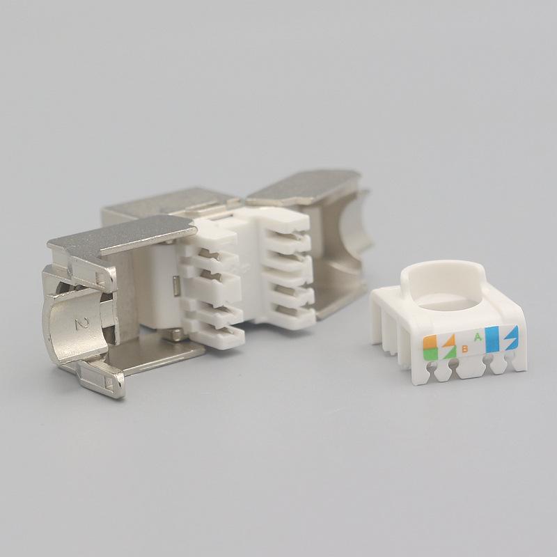 CAT6A Shielded Gigabit RJ45 Tool-Free Network Module
