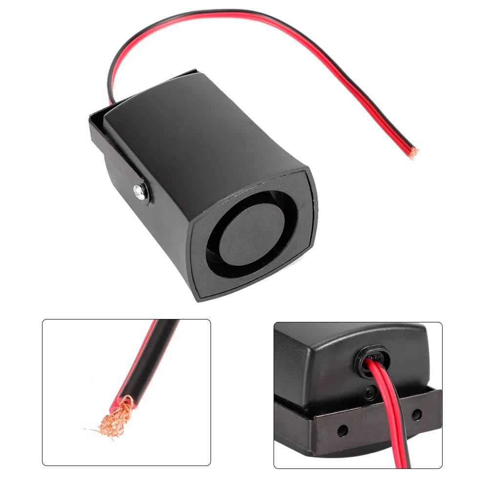 Universal 12V 115db Car Reversing Alarm Back Up Horn Beeper Buzzer Black