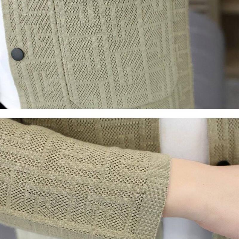 ROMON Men's Casual Lapel Cardigan Sweater