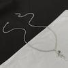Versatile Crucifix Pendant Chain Rose Detailing Adjustable Necklace for Everyday Outfits Religious Accessory Jewelry