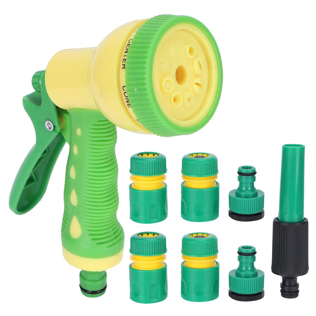Garten Sprühgerät Set mit 8 Sprühmodi Hochdruck Sprinkler zum Bewässern Autowaschen