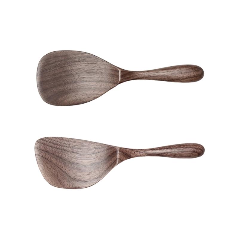 

Wooden Rice And Spoon Set Durable Kitchen Utensils For Home Cooking 1