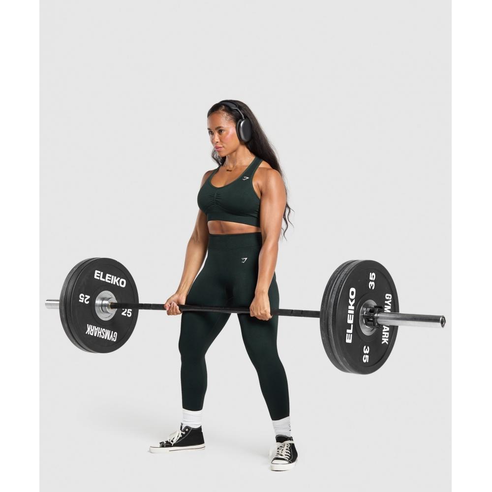 Gymshark Lift Seamless Leggings Victory Green Black Marl B6a9c Ecwc