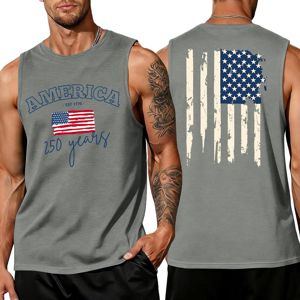 Herren Hemden 4. Juli USA Muskel Tanktops Patriotische Tanktops