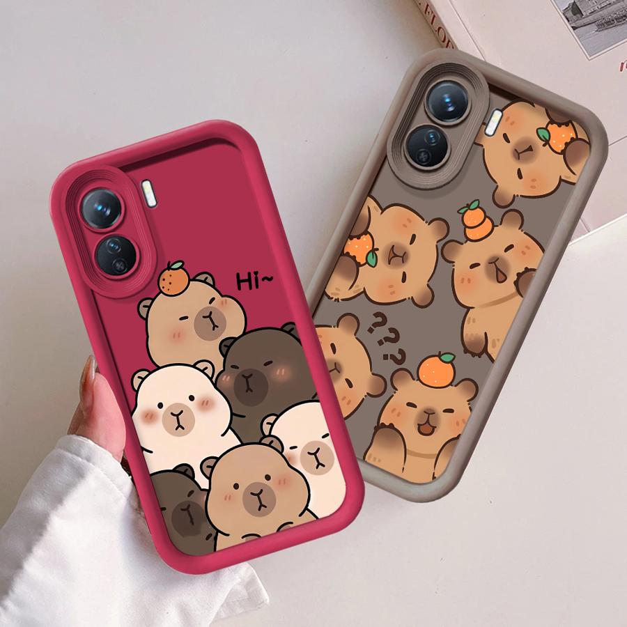 Soft Cover Phone Case for Xiaomi Redmi 12C 14C 10C 13C 9C 9T 10A 9A A2 A1 + A3 Cartoon Cute Capybara
