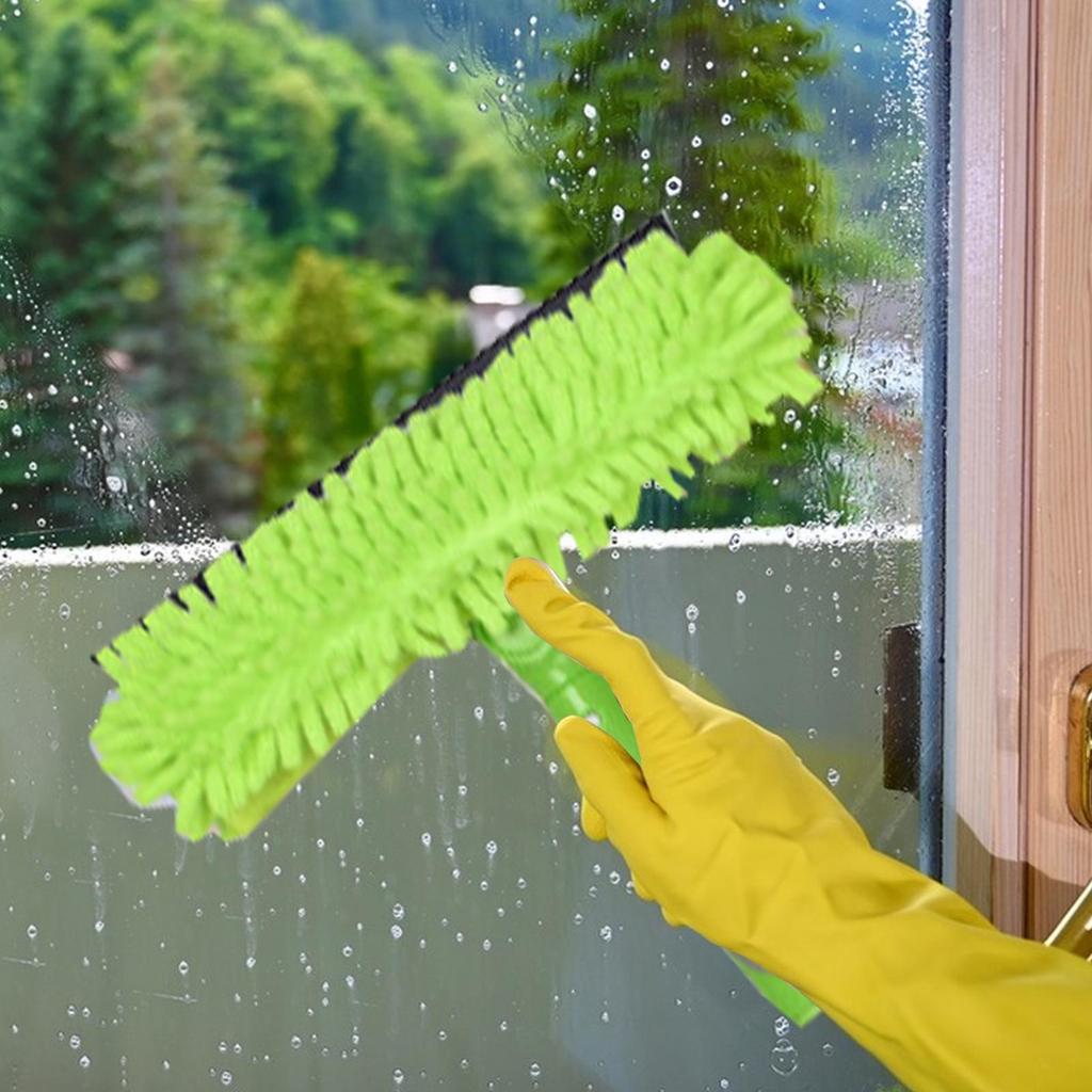 Squeegee For Window Cleaning Window Cleaning Tools Household Squeegees 2 In 1 Brush Wiper With Extension Pole For Shower Glass