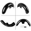 Gloss Black Wrap Front Fender Mudguard 19" 21" 23" For Harley Touring Electra Street Glide Road King Ultra Baggers