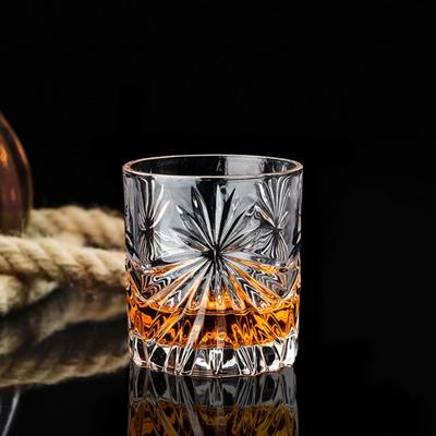 10.7oz/11oz Cocktailglas Graviertes Glasbecher Party Luxus Transparent Whiskey Brandy Gläser Saft Milch Getränkebecher Trinkgeschirr