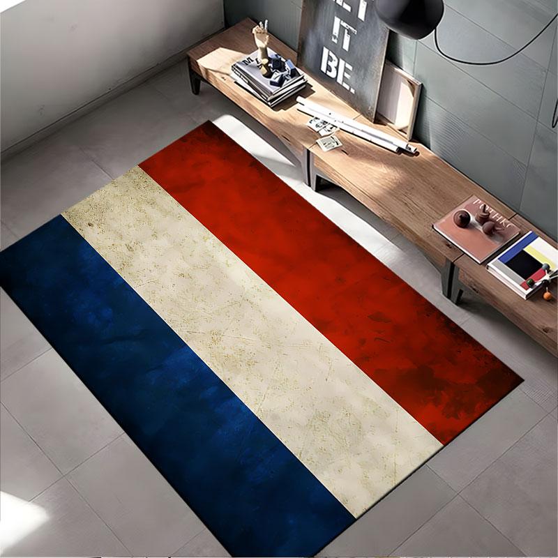 French Flag Tricolor Carpet Suitable As a Non-slip Mat for the Living Room or Bedroom Sofa