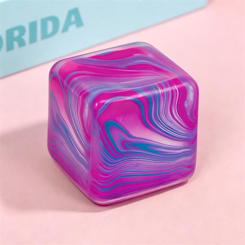 5.5Cm Needoh Nice Sensory Rhyolite Cube Stress Relief Anxiety Toy Stretchable Ball Maltose Filling Slow Rebound Squishy Toy Gift