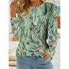 Women's T Shirt Print Floral Graphic Paisley Vintage Fashion Stylish Long Sleeve Crew Neck Round Neck Regular Tops
