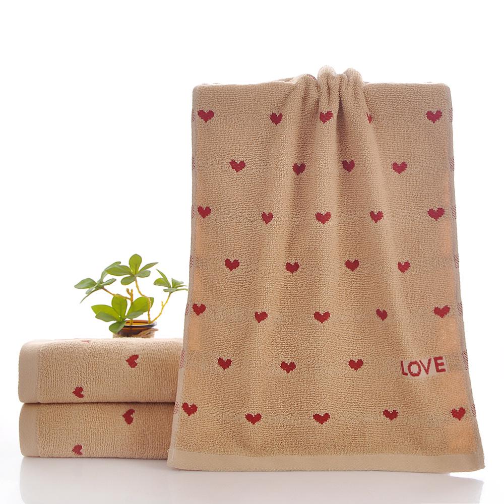 All-Cotton Three-Section Adult Face Towel - Thick Student Washcloth with Optional Logo