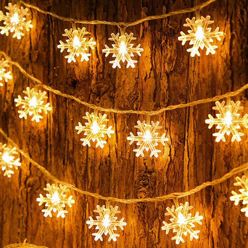 Snowflake LED Lights Christmas Decorations Home Ornaments Christmas Tree Decorations Christmas Gifts