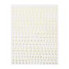 6 Sheets Glitter Alphabet Stickers Letter Nail Art Stickers Decals Of Alphabet Small Letter Stickers Waterproof