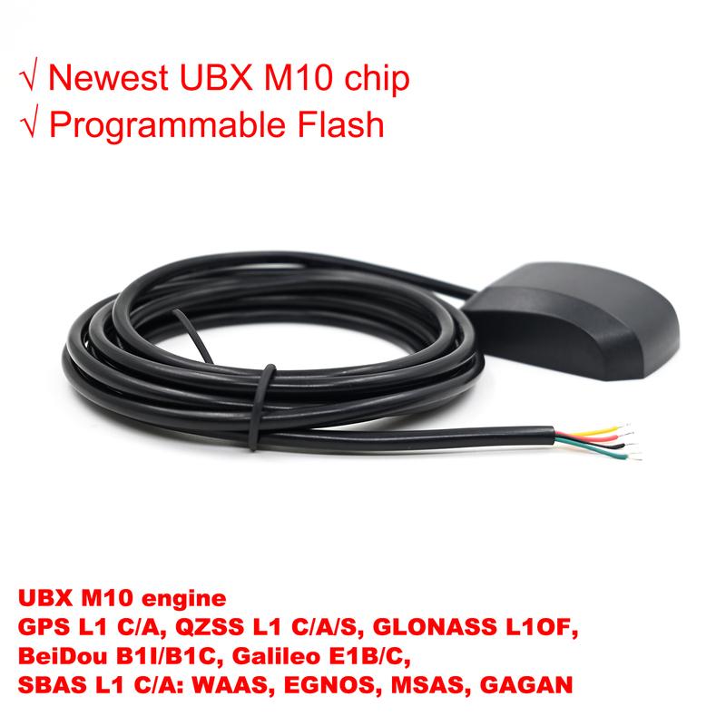 QUESCAN M10 Smart GPS GNSS Receiver GPS Galileo GLONASS BeiDou QZSS SBAS Antenna Module NTP GPS 1PPS PPS Timing,1-25Hz