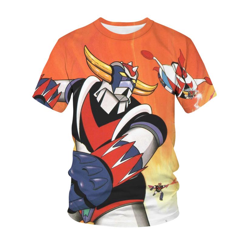 Anime Grendizer Children's T-shirt UFO Robot Goldorak 3D Print Streetwear Boy Girl Fashion T Shirt Kids Tees Tops Harajuku Boys Clothing
