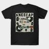 Men Black Print T-shirt Kneecap No-Cut Transfer Paper Print Cotton Tshirt