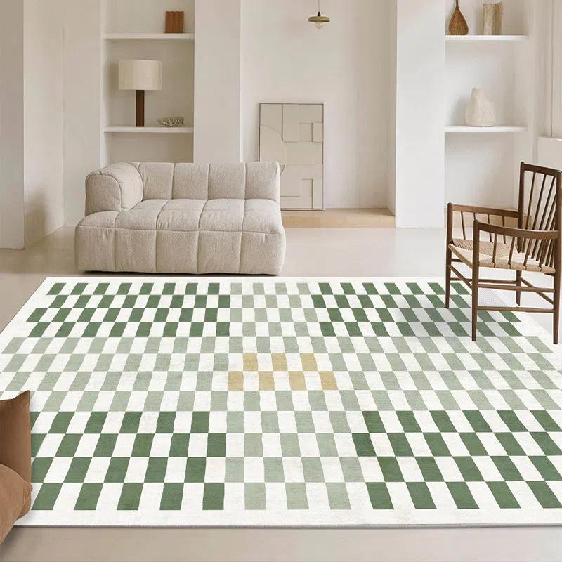 

Cashmere imitation living room carpet simple and thick family bedroom simple bed blanket sofa coffee table carpet 80*120cm