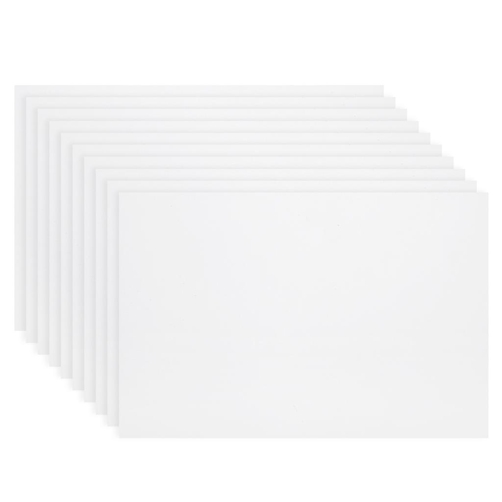 10Pcs Heat Shrink Sheet Kit Shrinkable Film Paintable White Paper DIY for Children