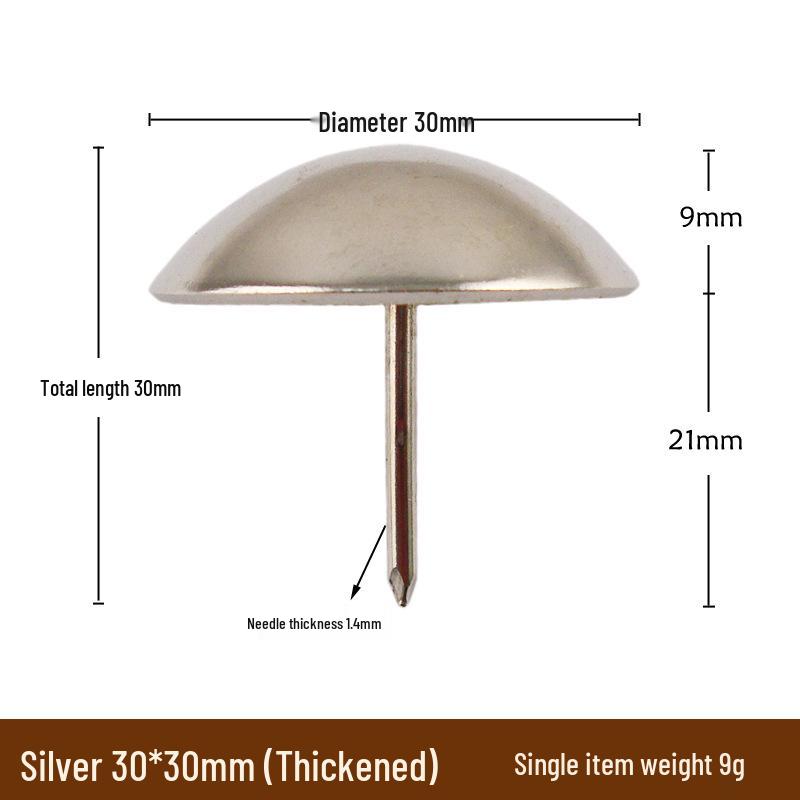 Antique-style Round Head Sofa Decoration Nails, Retro Pushpins, Thickened and Smooth Foam Nails, Furniture Hardware.